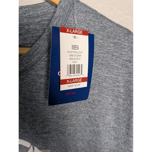 Fayetteville State FSU Broncos Shirt Mens XL Blue Champion Short Sleeve Tee 341 - Picture 3 of 10